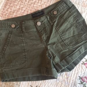 Olive Twill Shorts